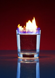 burning liquid
