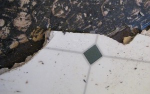 multiple layers of tiles