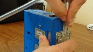 connecting tubing to pump